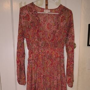 Boemo | Bohemian Paisley Long Sleeve Dress